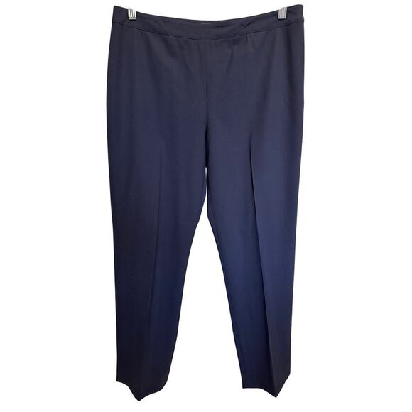 Lafayette 148 Wool Trouser Pants Straight Fit Navy Blue Size 10 - Picture 6 of 14